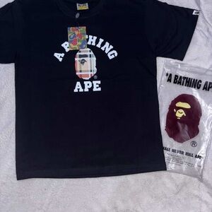 A Bathing Ape Black Short Sleeve Tee